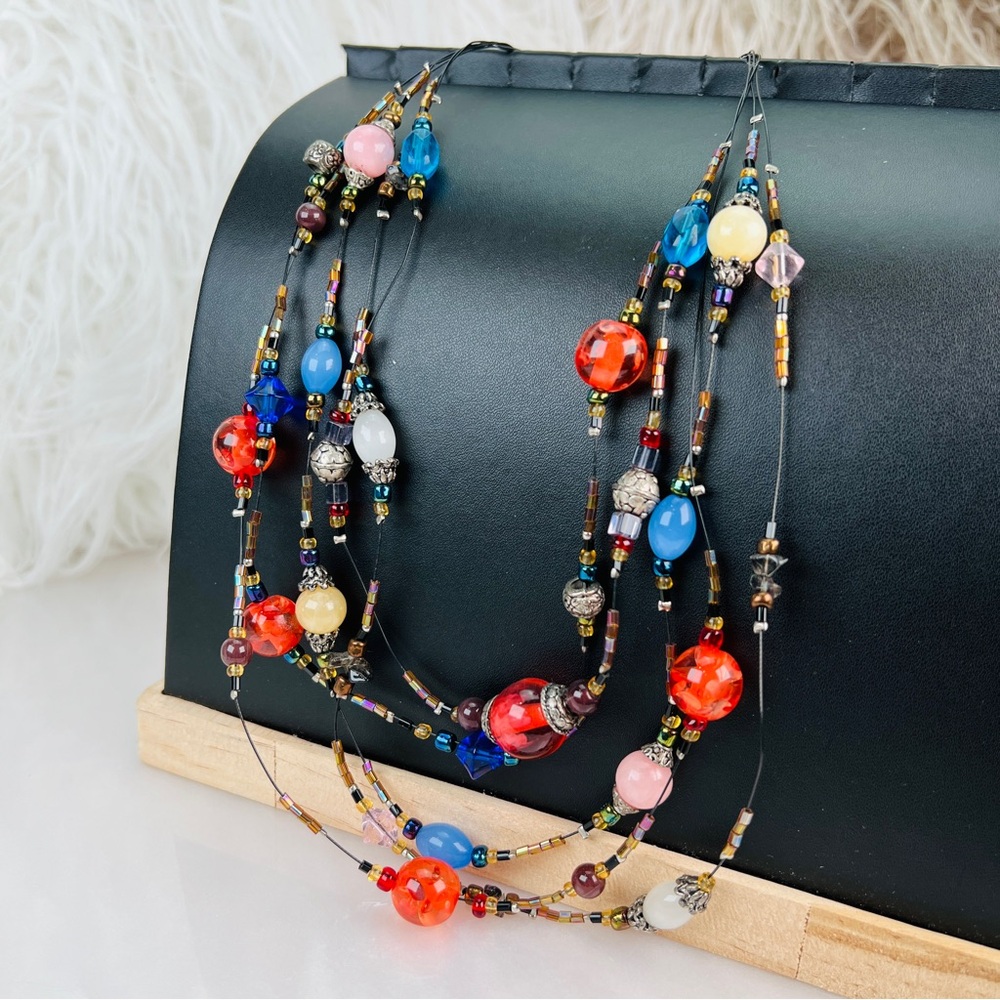 Bohemian Chic Multi String Multicolored Super Fun… - image 8